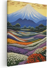 Vászonkép Hegyek Akvarell A Nappaliba Vászonkép Falikép 50x70 cm