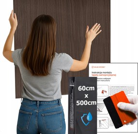 Öntapadós tapéta Vízálló Konyha Fal Bútor Karamell tölgy