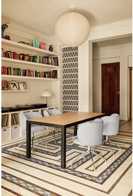 Étkezőasztal tölgyfa asztallappal 75x180 cm Alma – Teulat