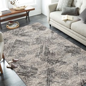 Modern bézs szőnyeg finom mintával Szélesség: 200 cm | Hossz: 290 cm