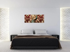 Kép – Elegáns páva (120x50 cm)