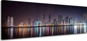 Vászonkép Építészet Város éjszaka panoráma 150X50 cm