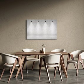 Kép - Betonfal fényekkel (90x60 cm)