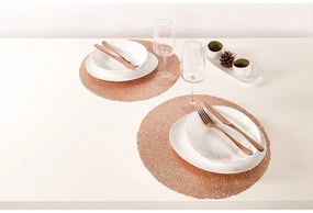 Rózsa-arany tányéralátét, ⌀ 38 cm - Tiseco Home Studio