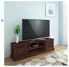 Barna borovi fenyő TV-állvány 45x40 cm Mille – Støraa