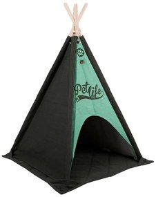 Cica sátor, menta-fekete - TIPI CAT