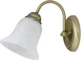 Rabalux beltéri fali lámpa e14 40w bronz/fehér alabástrom üveg francesca