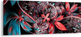 Absztrakt képek egzotikus virágok (120x50 cm)