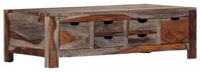 szürke tömör kelet-indiai rózsafa dohányzóasztal 100x50x30 cm