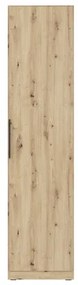 MARO gardróbszekrény 51x213 cm artisan tölgy