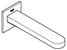 GROHE 13404003 - Kádlefolyó PLUS 168 mm, fényes króm