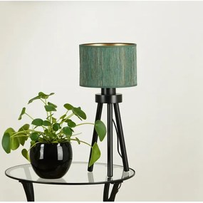 Brilagi - Boston Roller asztali lámpa 1xE27/15W/230V zöld/arany