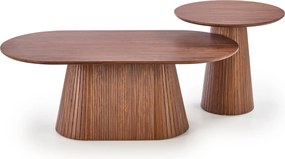 Stellis kerek dohányzóasztal 60 cm - dió