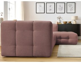 Világos rózsaszín sarokkanapé (jobb oldali) Cloud – Bobochic Paris