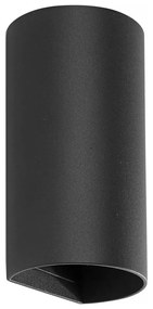 FARO 40539 - Fali lámpa SOLE 2xGU10/8W/230V fekete kerek