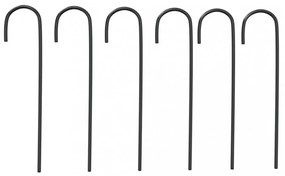 fekete acél kerti boltív Ø180 x 255 cm