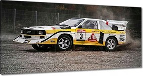 Vászonkép 60x30 Audi Quattro Drift oldalfal