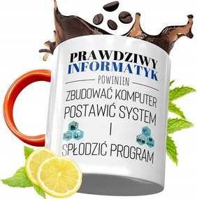 Narancssárga Bögre Informatikus Fejlesztőknek, fényképes nyomtatással