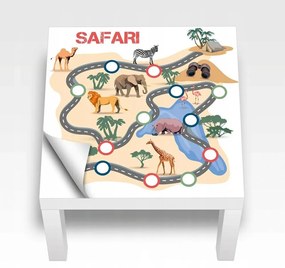 Safari asztal matrica 54 x 54 cm