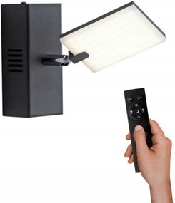 Paul Neuhaus Pure-mira Led fali lámpa, fekete, távirányítóval, Cct