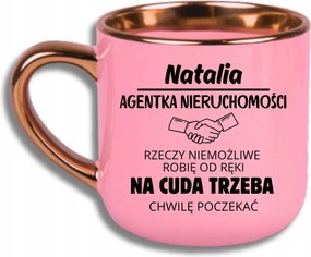 Bögre Rózsaszín Elegáns Nagy Vicces Ajándék Ingatlanügynök