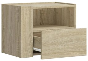 2 db sonoma tölgy színű fali éjjeliszekrény 45 x 30 x 35 cm