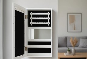 Fali ékszertartó szekrény 31 x 9,5 x 56 cm