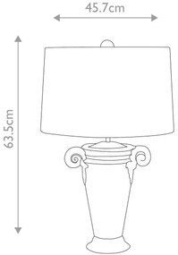 Flambeau FB-GALLIER-TL - Asztali lámpa GALLIER 1xE27/60W/230V