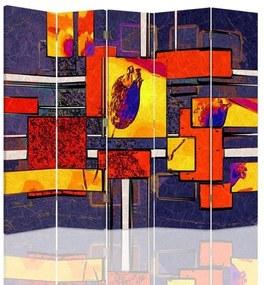 Gario Paraván Absztrakt és geometria Méret: 180 x 170 cm, Kivitelezés: Klasszikus paraván