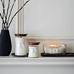 WoodWick Illatosító gyertya hajó Linen, 453 g