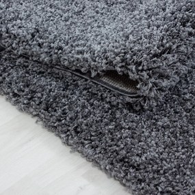 Sötétszürke kerek szőnyeg ø 80 cm Life – Ayyildiz Carpets