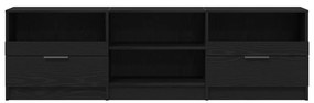 TV Szekrény Fekete Tölgy 150x33,5x45 cm Műgyanta