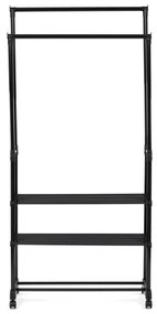 Fekete Fém Ruhafogas. GD-166 BK