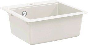 vidaXL Mosogató Fehér 470 x 440 mm Gránit