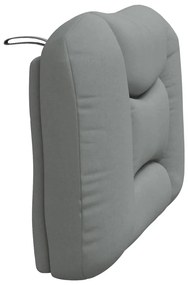 világosszürke szövet fejtámla párna 80 cm