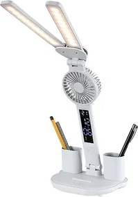 Novilo beltéri asztali ventilátoros lámpa 7w 420lm ip20 fehér