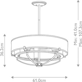 Kichler SALDANA KL-SALDANA5 Csillár 5x40W/G9