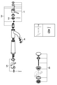 GROHE 23784000 - START CLASSIC mosdócsaptelep, 357 mm, fényes króm