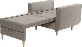 DORIS fotelágy Szürke/sötétbarna