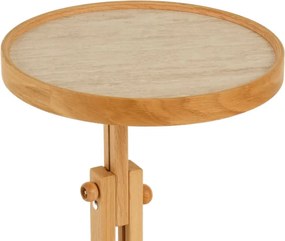 Opus Yuvarlak 40 - Oak, Travertine