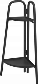 Virágágyás Fém Sarok Szürke Virágtartó Állvány 2 Polc