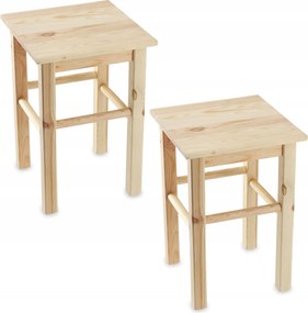 Fa Konyhai Szék 44cm Szék Tömör Fenyő 2x