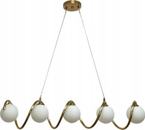 Függőlámpa Mennyezeti Csillár Gömbök Modern arany Led 5*G9 az asztal felett