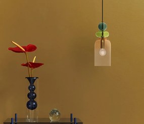 NOVA LUCE 9009235 MURANO Egyágú Függesztett Lámpa Üveg E14 IP20