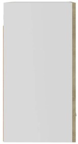 2 db sonoma tölgy színű szerelt fa függő szekrény 50x31x60 cm