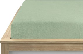 Mikroszálas gumis lepedő MOLTON világoszöld 90 x 200 cm