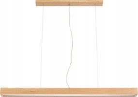 Függőlámpa Leja Led csillár túlnyúló díszléc 120cm Tölgy nappaliba, konyhába