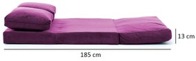 Taida Purple kinyitható kanapé