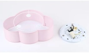 Brilagi - Gyermek mennyezeti lámpa NIMBUS MINI 2xE27/15W/230V 31x43 cm rózsaszín