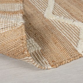 Medina bézs juta szőnyeg, 120 x 170 cm - Flair Rugs
